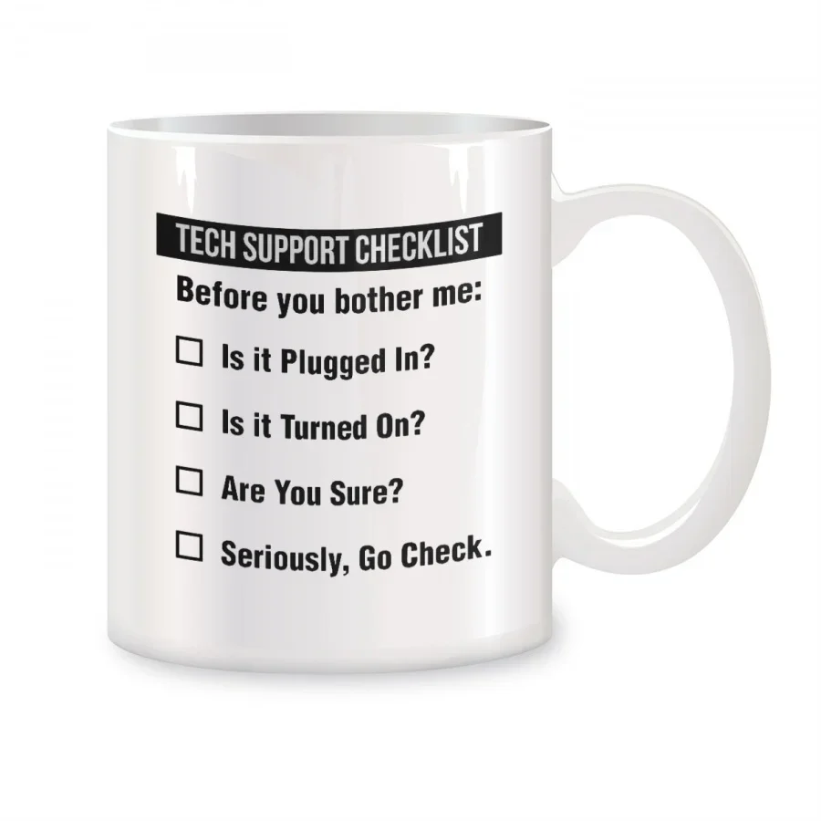 Tech Support Checklist Funny C - đánh giá và giá The Office It Tech