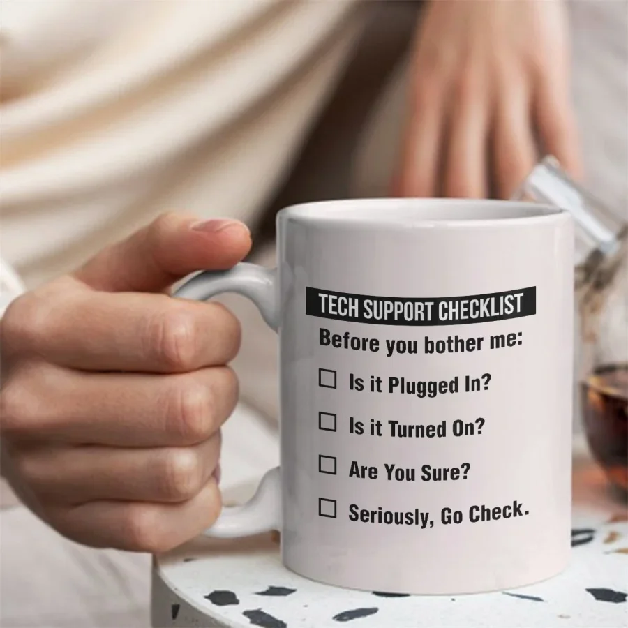 Tech Support Checklist Funny C - đánh giá và giá The Office It Tech