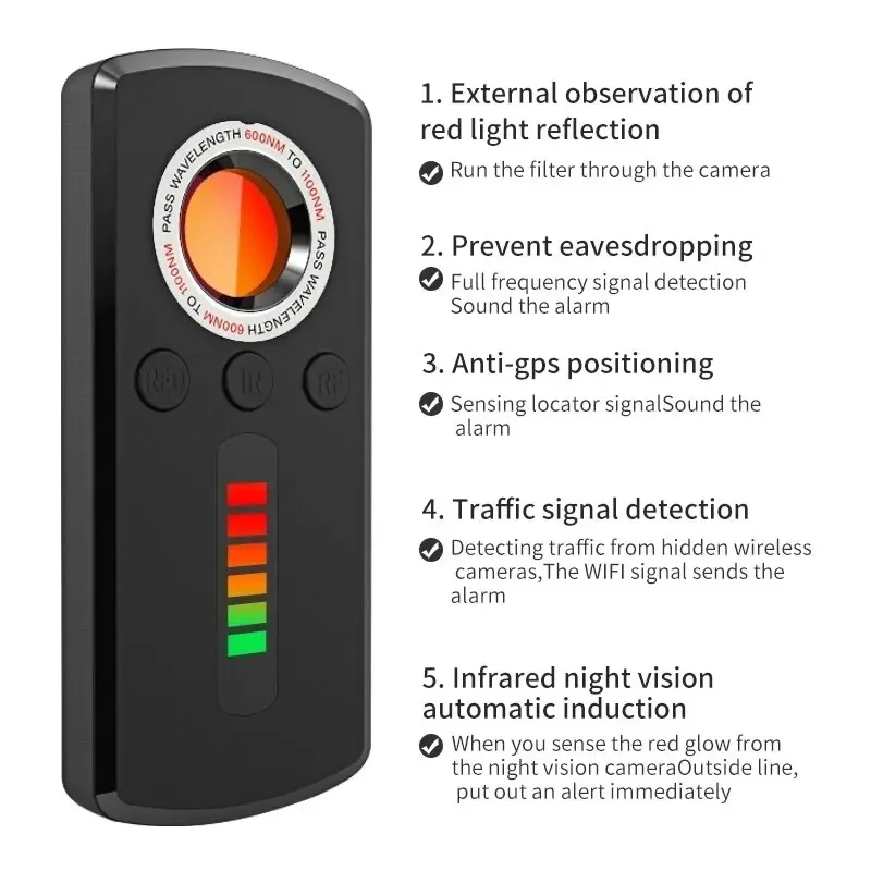 Hidden Camera Detector Anti Sp - đánh giá và giá Office Hi Tech